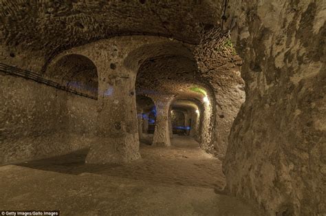 photos of underground city in turkey reveal hidden rooms that could house 20 000 people daily