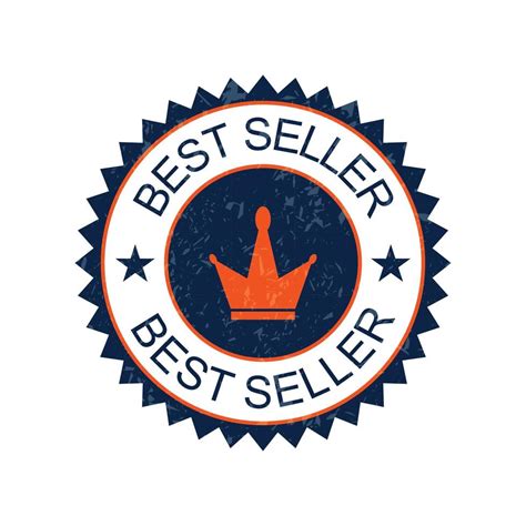 Best Seller Badge Logo Icon Vector Golden Color Best Seller Label