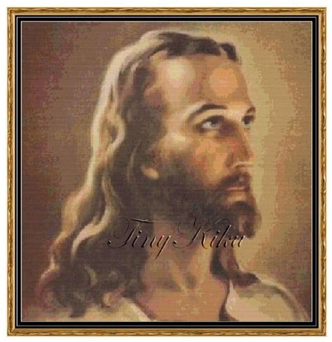 Mistakes or the variation of individual stitching does exist, and we. Portrait of JESUS CHRIST No. 152 Cross Stitch Pattern ...
