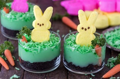 Just add seriously good mayonnaise to the batter for your tastiest, perfectly moist. Simple, no bake easter dessert! Easter Peeps bunny pudding ...