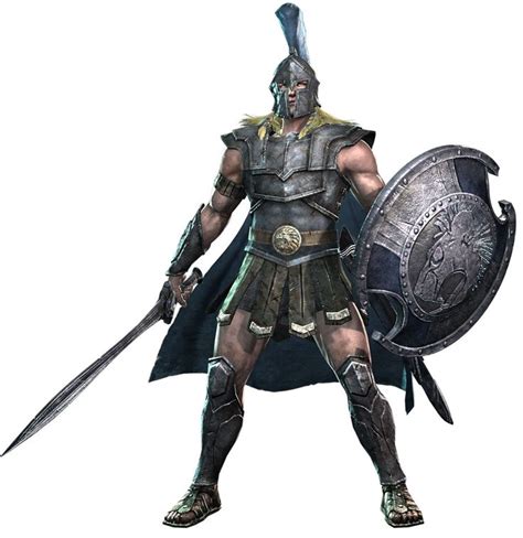 M Fighter Med Arm Shield Sword Helm Roman Achilles Fantasy Rpg