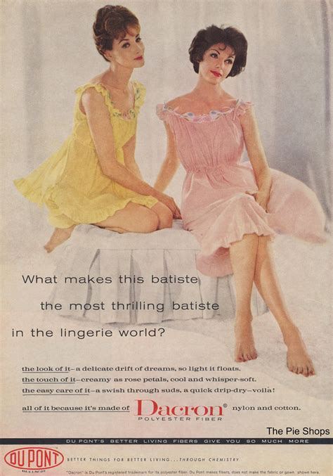 the nifty fifties — lingerie in dacron polyester 1950s