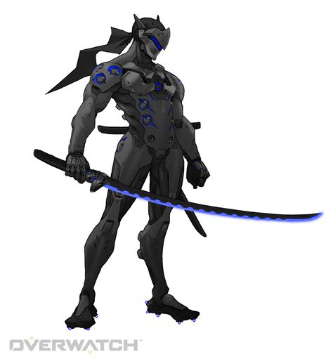 Black Genji Blue Overwatch By Plank 69 On Deviantart