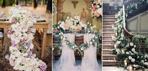 40 Elegant Ways To Decorate Your Wedding With Floral Garlands Floral