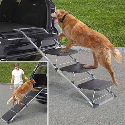 Guardian Gear Foldaway Vehicle Dog Ramp Steps For Older Senior Dogs Or