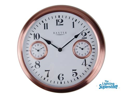 Baxter Pg120 Wall Clock Copper Wall Clocks