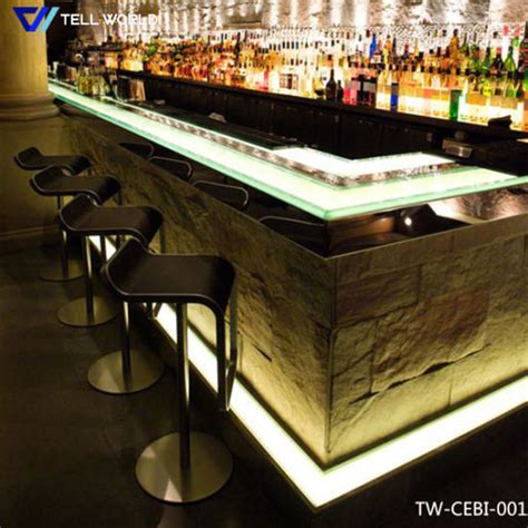 China Led Lighted Bar Counter For Nightclub Cash Counter Design China