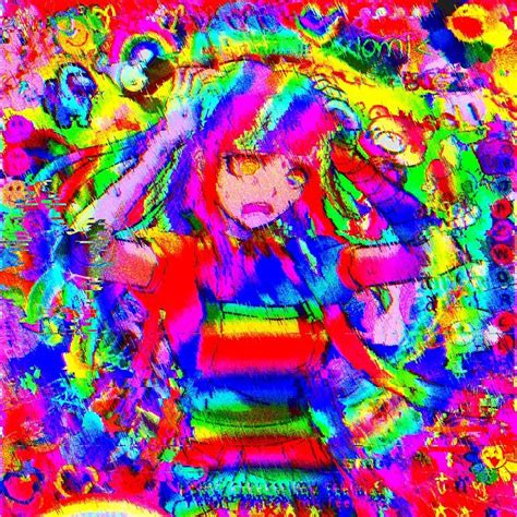 Mikan — Rainbowcorescenecoreglitchcore Edit Anime Wallpaper Anime