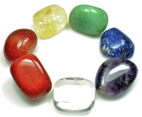 Chakra Healing 7 Stone Tumbled Crystal Set Style 2 With Etsy