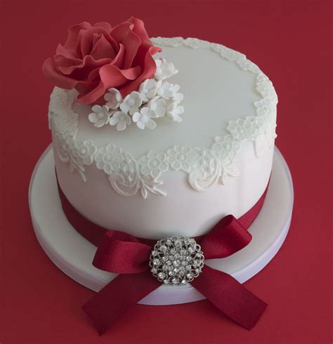 Happy anniversary cake topper for 10th 20th 25th 30th 36th 40th 50th. Ruby Wedding Anniversary Cake | 40th wedding anniversary ...