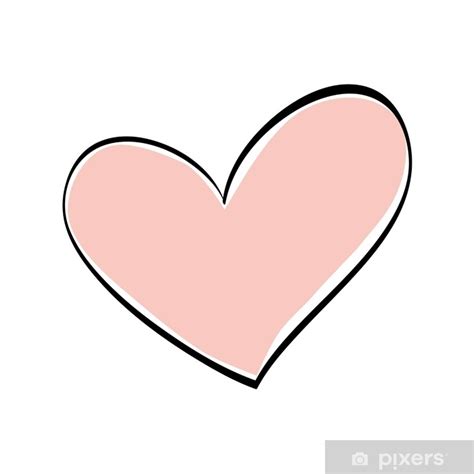 Sticker Cute Decorative Heart Icon Vector Illustration Graphic Design