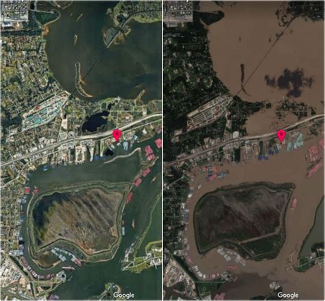 Before And After Hurricane Harvey In Satellite Photos