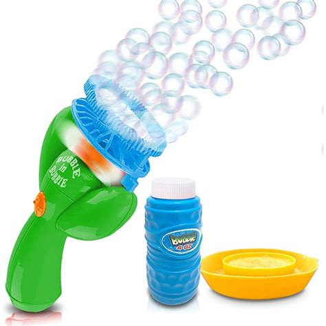 joyx double bubble blower fan battery operated bubbles blaster 4oz solution and dipping tray