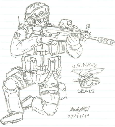 Go army, navy, air force and marines! Navy Seal Coloring Pages at GetColorings.com | Free ...
