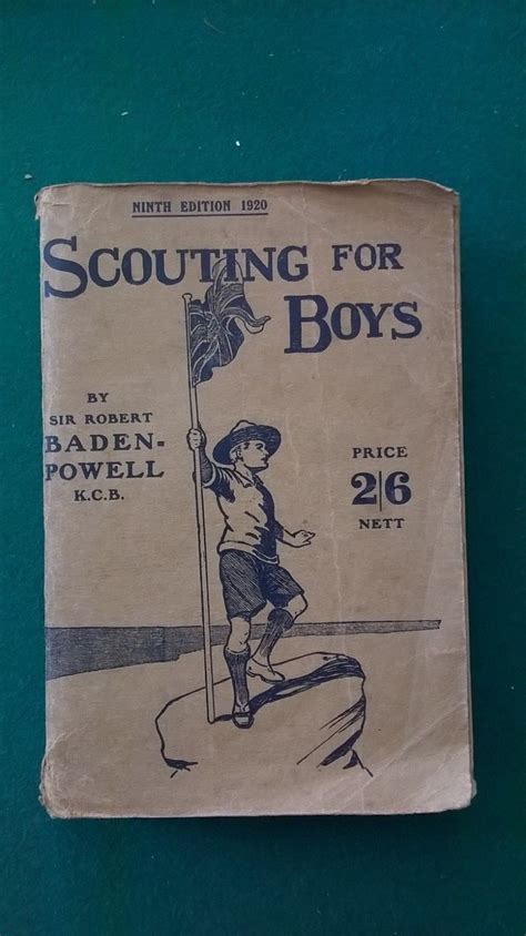 Scouting For Boys Robert Baden Powell Ninth 9th Edition 1920 Antique