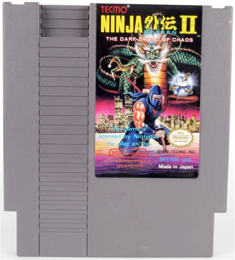 Ninja Gaiden Ii The Dark Sword Of Chaos Nes Retropelit Retrogame