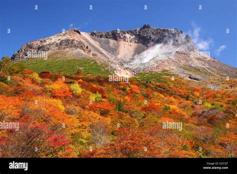 Mt Nasudake Of Autumn Leaves Tochigi Japan Stock Photo Alamy
