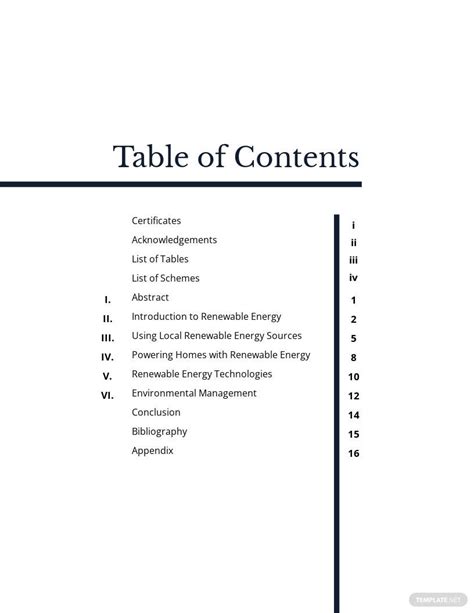 Table Of Content What Is A Table Of Content Definition Types Uses