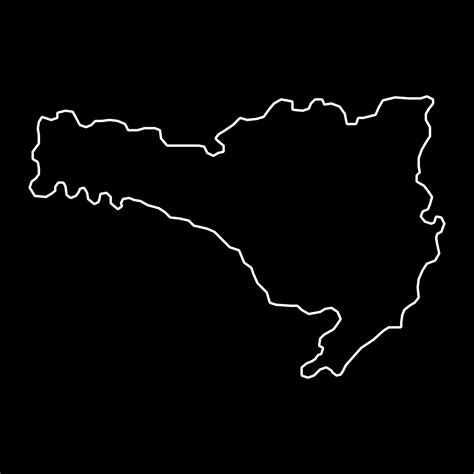 mapa de santa catarina estado do brasil ilustração vetorial Vetor no Vecteezy