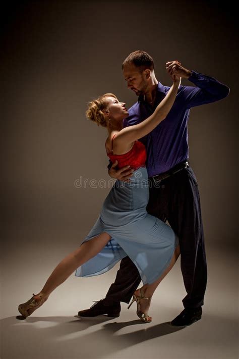 the man and the woman dancing argentinian tango stock image image of performer caucasian