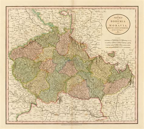 Moravská Orlice John Cary A New Map Of Bohemia And Moravia From The