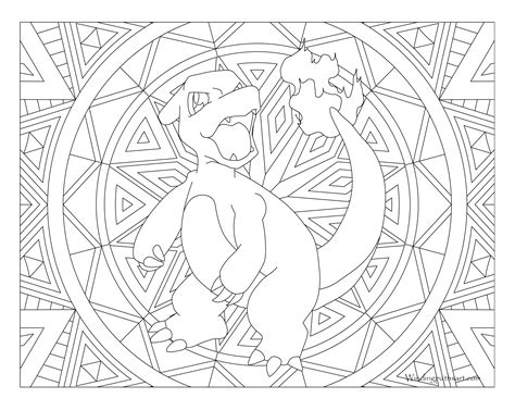 Pokemon Coloring Pages Charmeleon at GetColorings.com | Free printable colorings pages to print