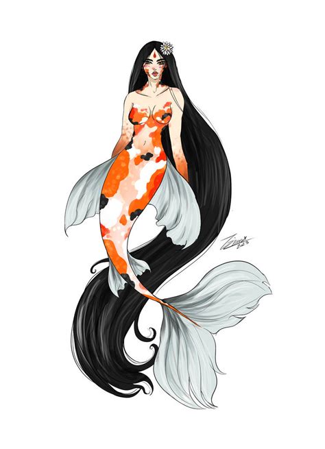 Koi Fish Mermaid By Artbyme265 On Deviantart