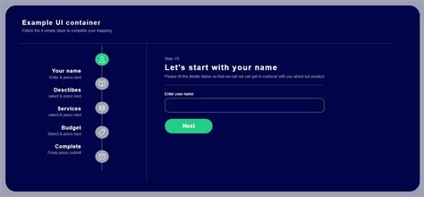 Bootstrap 4 Multi Step Form Wizard Example