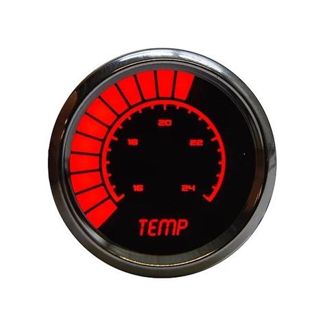 Intellitronix 52mm Red Digital Water Temperature Gauge Available With