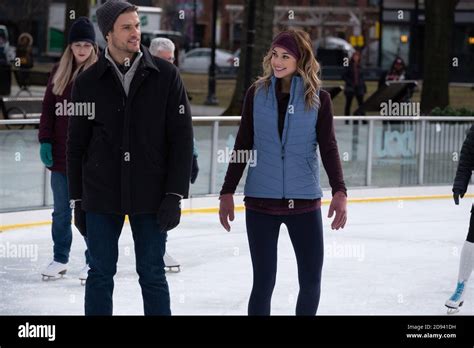 Christmas On Ice From Left Ryan Cooper Abigail Klein Aired Oct 23 2020 Photo ©lifetime