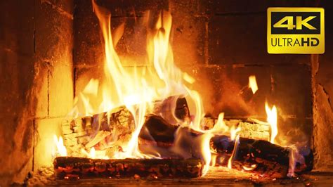Fireplace 10 Hours Ultra Hd 4k Relaxing Fire Burning Video