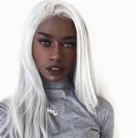Pin By Larry K On Hair Dyed Hair Most Beautiful Black Women White Hair