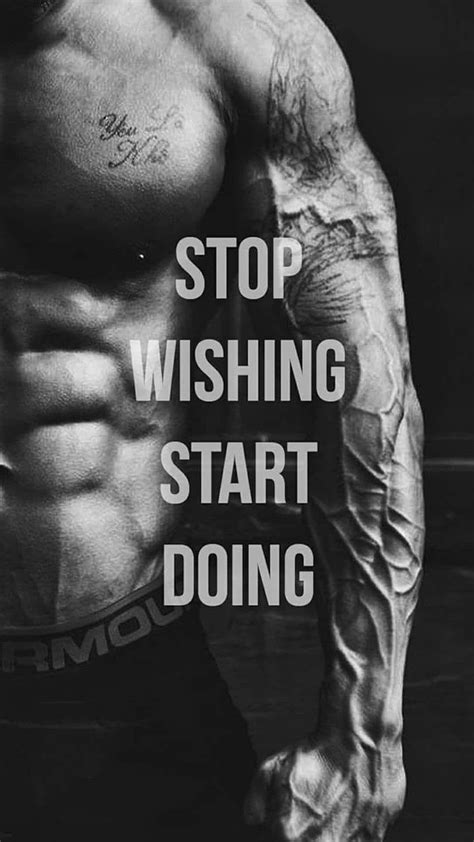 Stop Wishing Start Doing In 2020 Iphone Full Gym Body Hd Phone