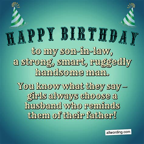 Th Birthday Wishes For Son In Law Say What You Meann