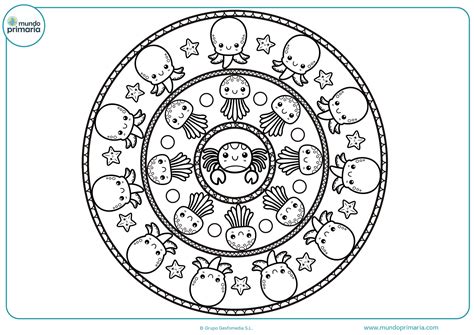 Dibujos de MANDALAS PARA COLOREAR para niños