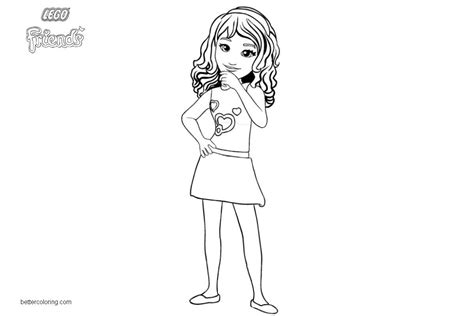 Lego Friends Coloring Pages Olivia Coloringpages2019