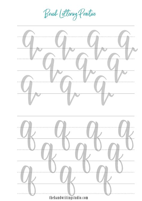 Brush Lettering Worksheets, Modern Calligraphy Worksheets, Brush on Best Worksheets Collection 3298