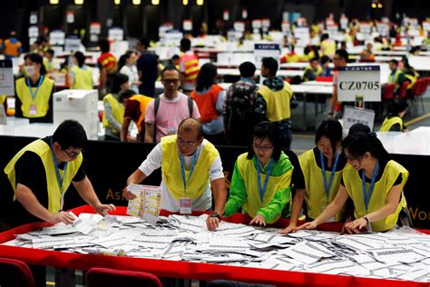 2019 hong kong local elections. Counting underway in Hong Kong after record turnout in ...