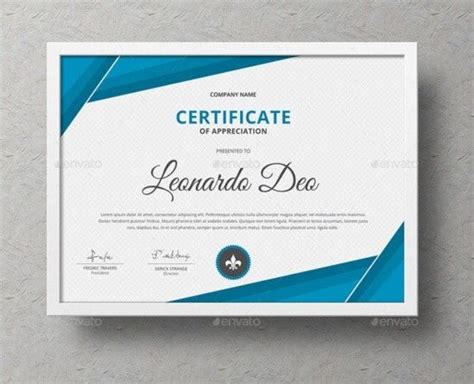 Certificate Of Recognition Template Word Eps Ai And Psd Format Sample