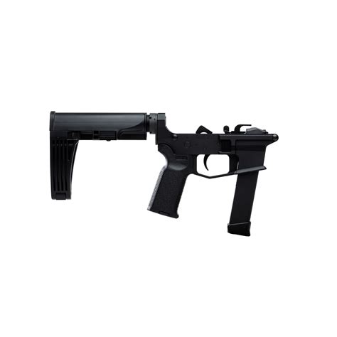 Complete 9mm Ar Pistol Lower With Tailhook Brace Angstadt Arms