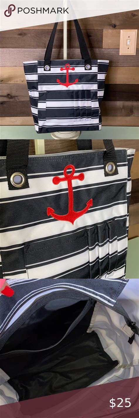 Thirty One Small Anchor Utility Tote Bag Anchor Utility Tote Bag
