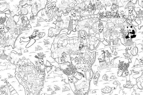 Coloriage géant personnalisé pour Ficello