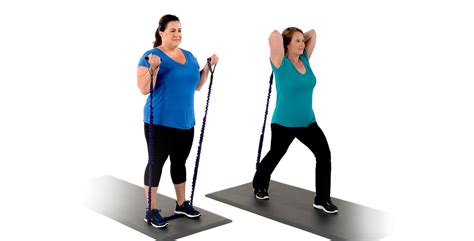 Bicep Curl And Triceps Extension W Resistance Band Curves
