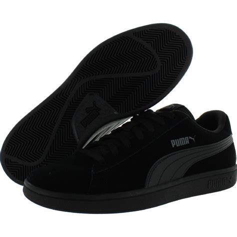 Puma Mens Smash V2 Black Suede Skate Shoes Sneakers 4 Medium D Bhfo 8490 Ebay
