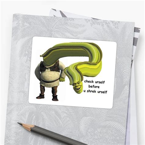 Shrek Dank Memes Ogre Sticker By Thomasq Redbubble
