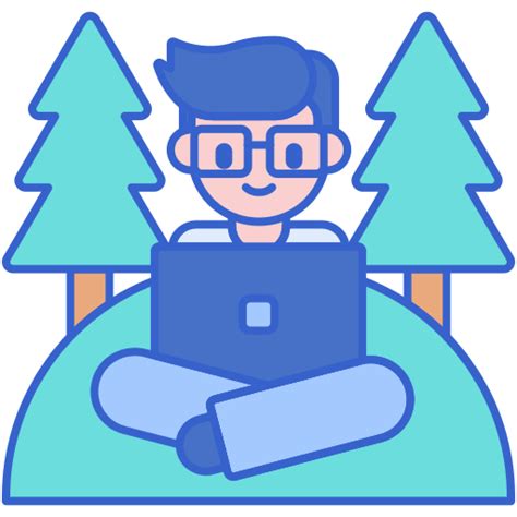 Digital Nomad Free Holidays Icons