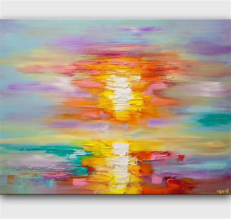 Abstract Sunrise Painting Ubicaciondepersonascdmxgobmx