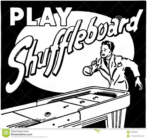 With the winner of the previous round. Play Shuffleboard Stock Vector - Image: 42095922