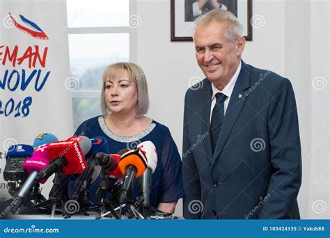 Milos Zeman And Ivana Zemanova Editorial Image Image Of Wife Political 103424135