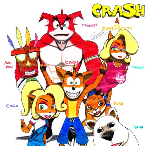 Crash And The Bandicoots By Sendy1992 On Deviantart